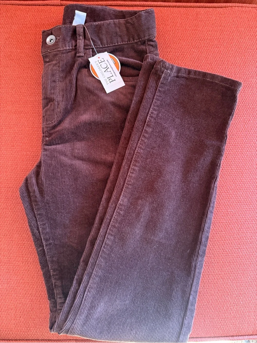Children’s Place Boys Corduroy Pants - Brown stretch fabric size 12 -NEW